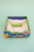 Load image into Gallery viewer, Napkin Holder with Paper Weight - Indienne Floral