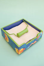 Load image into Gallery viewer, Napkin Holder with Paper Weight - Indienne Floral