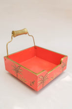 Load image into Gallery viewer, Napkin Holder with Paper Weight - Sunset Palm