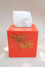 Load image into Gallery viewer, Boutique Tissue Box - Sunset Palm