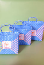 Load image into Gallery viewer, 17HM Soledad Basket Bag - Blue/ Yellow/ Pink