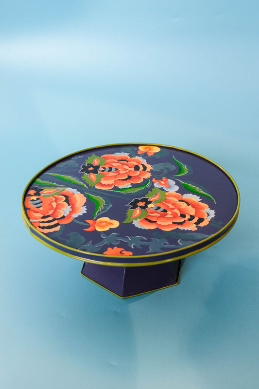12-inch Cake Stand - Indienne Floral