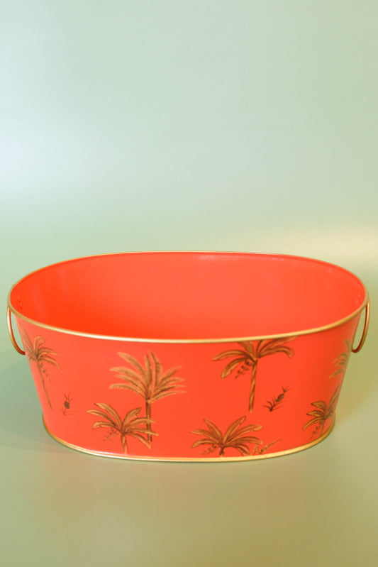 Oval Caddy (2 sizes) - Sunset Palm