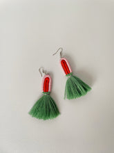 Load image into Gallery viewer, Yana Tassel Drop Earrings - Mint