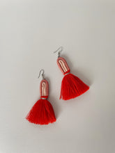 Load image into Gallery viewer, Yana Tassel Drop Earrings - Orange