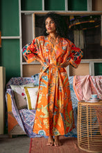 Load image into Gallery viewer, Joba Two Patched Kimono - Orange
