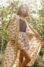 Load image into Gallery viewer, Johari Kimono + Shorts Set - White Tiger
