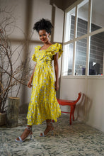 Load image into Gallery viewer, Murcia Ruffle Maxi Dress - Lemon