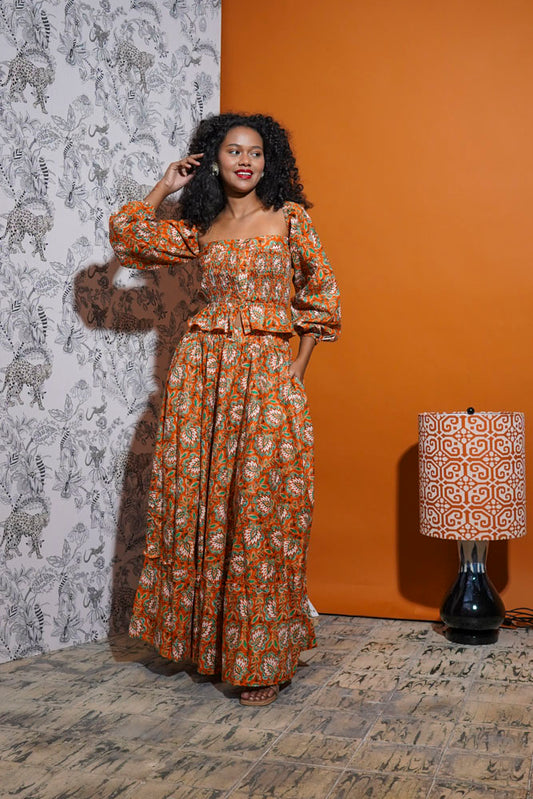 Guajillo  Skirt (Tangerine)