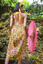 Load image into Gallery viewer, Cosana Multiway Tie Strap Sundress - Mustard Floral
