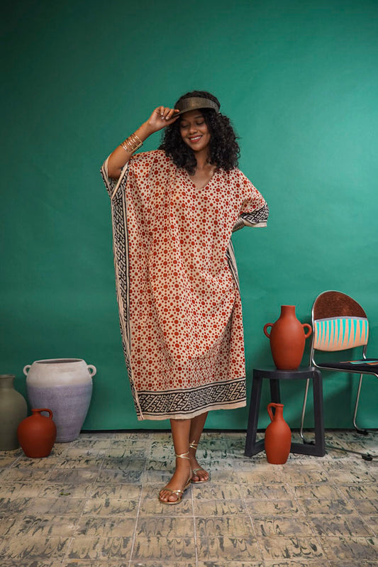 Bagru Caftan - Design 7