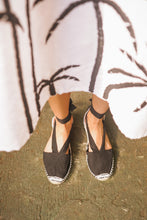 Load image into Gallery viewer, Xativa Lace up Espadrilles - Black
