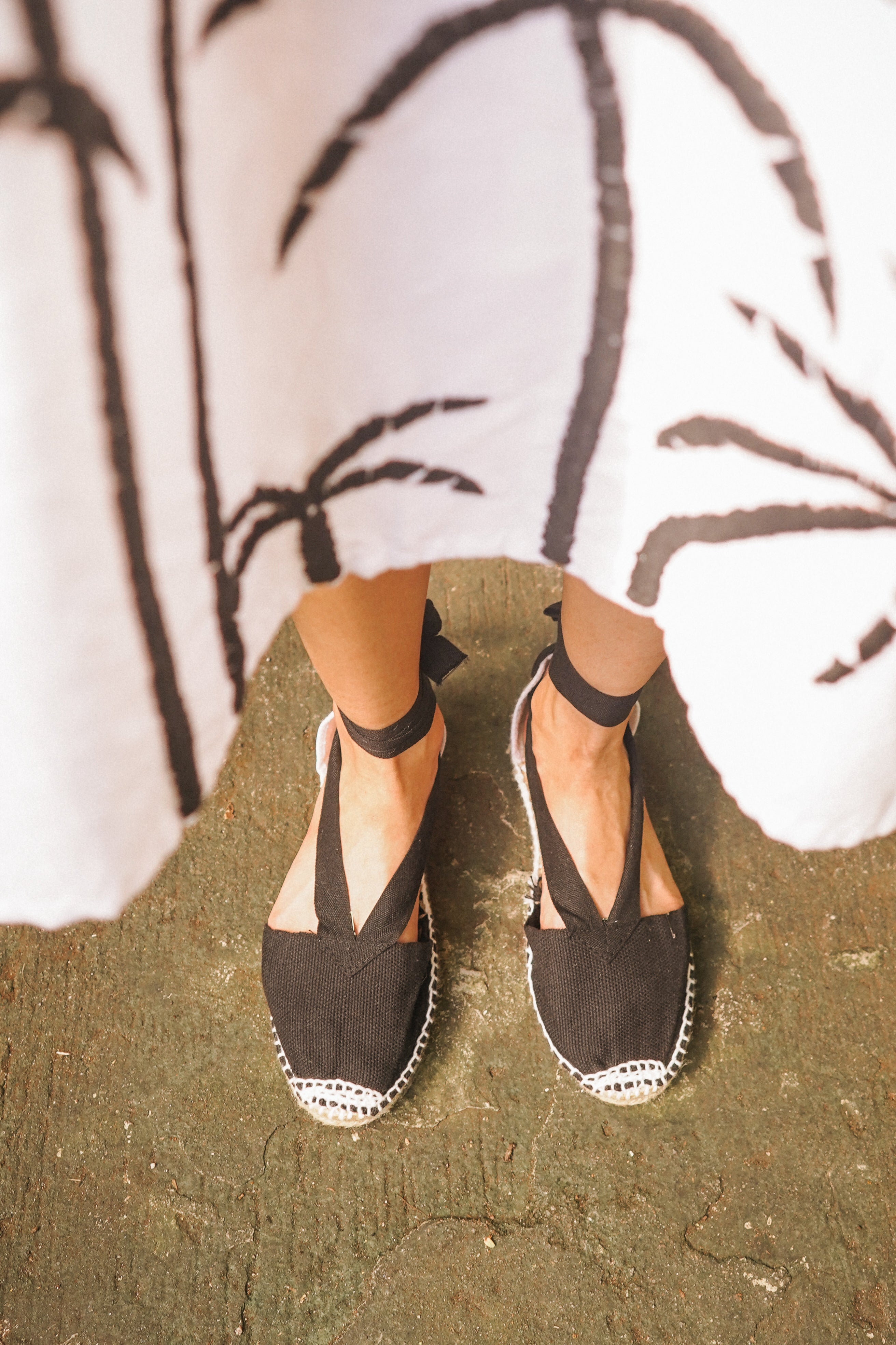 Black tie up espadrilles on sale