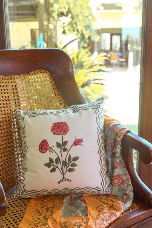 17HM Fundari Throw Pillow Cover - Ruby Rose