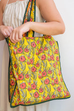 Load image into Gallery viewer, Wada Reversible Tote Bag - Orange/Yellow