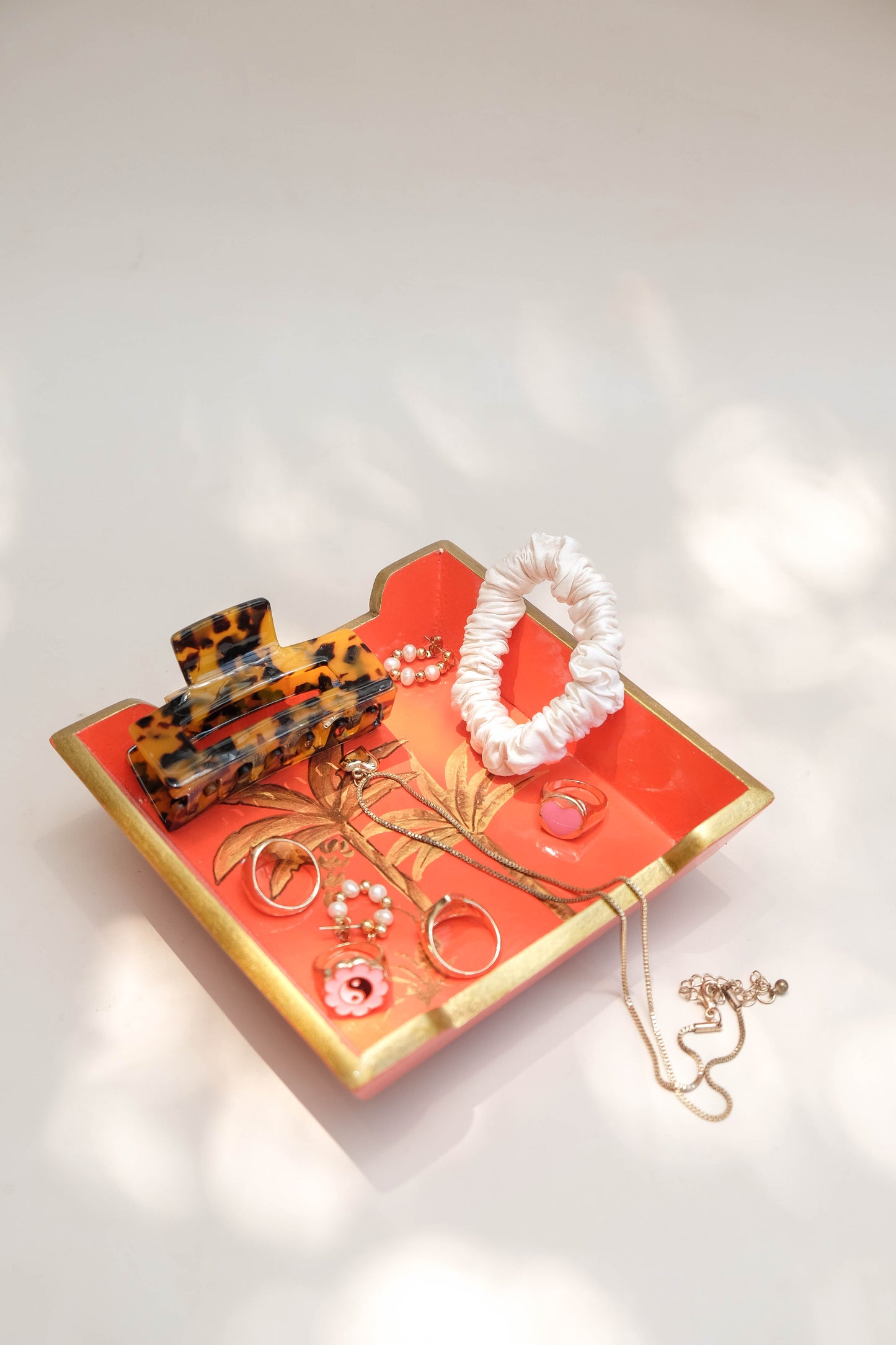 Trinket Tray - Sunset Palm