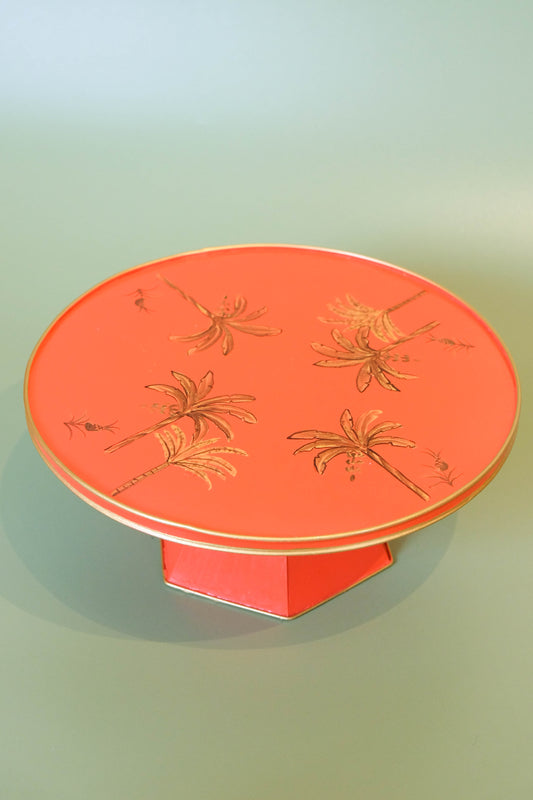12-Inch Cake Stand - Sunset Palm