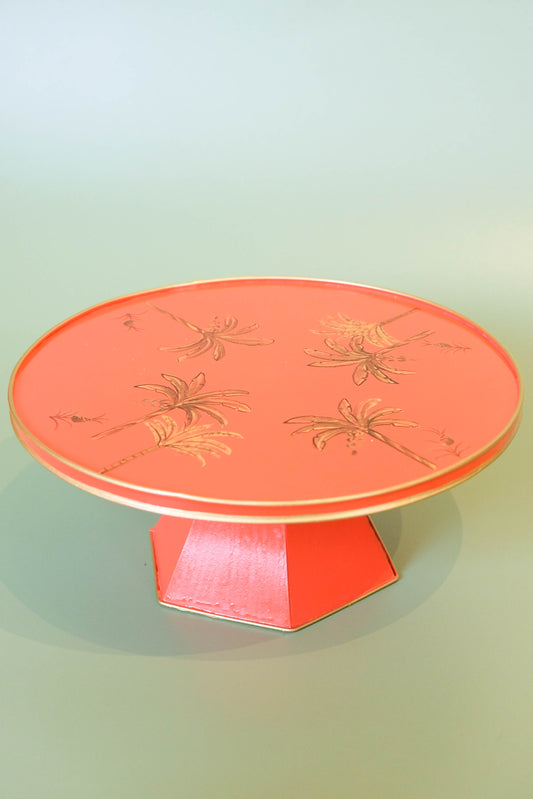 12-Inch Cake Stand - Sunset Palm